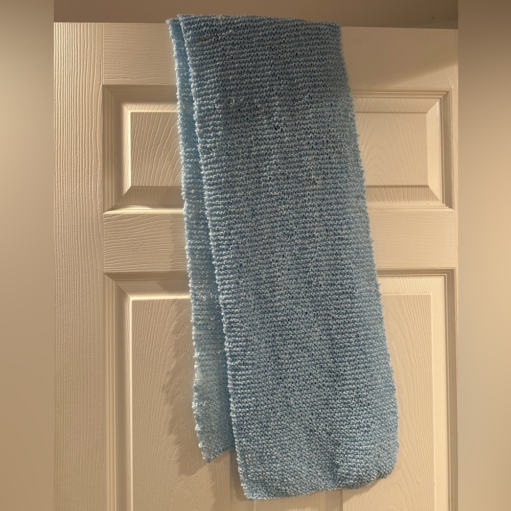 XL garter stitch scarf.